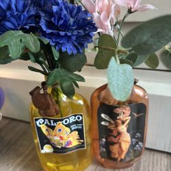 2 Bottles Of Flowers