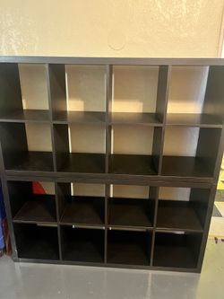 Black Cubic Storage Shelves (2 piece)