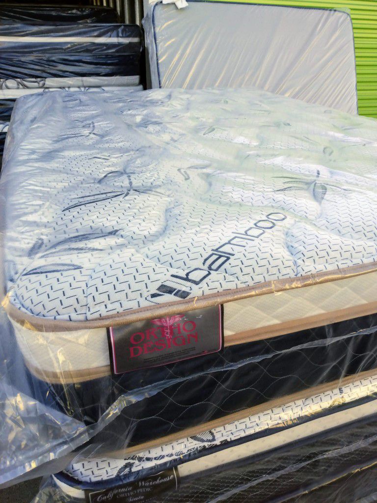 Brand New PILLOW TOP BAMBOO Twin Full Queen King Cal 