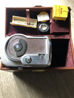 Vintage Revere 16mm magazine load film movie camera 25mm f2.7 Balcot lens