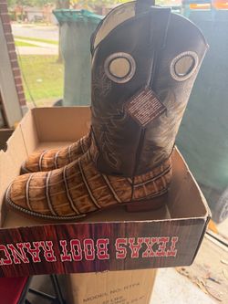 Texas Boot Ranch Caiman Cowboy Boots