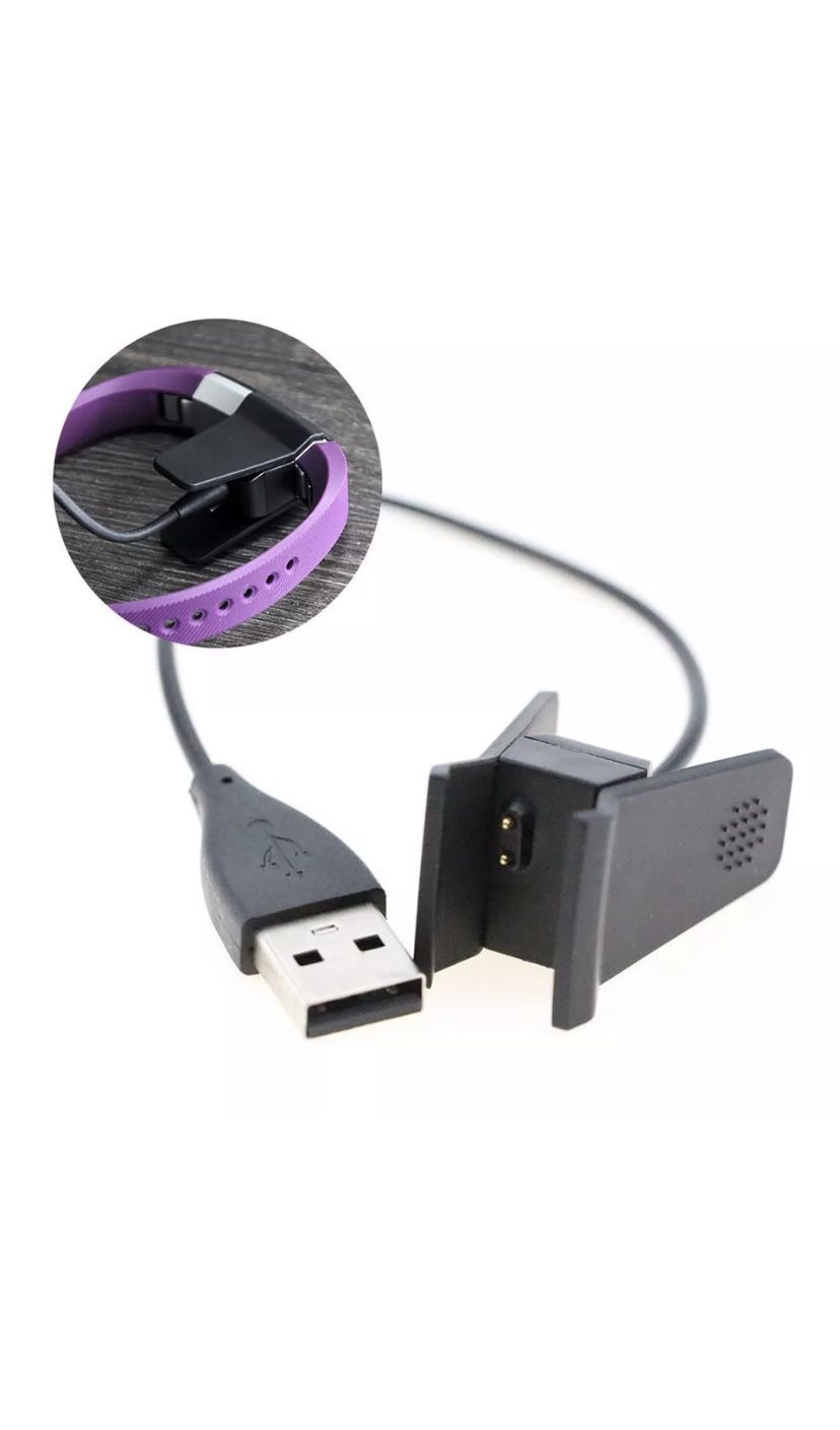 USB Charger Cable Cord Clip For Fitbit Alta Watch Bracelet Wristband