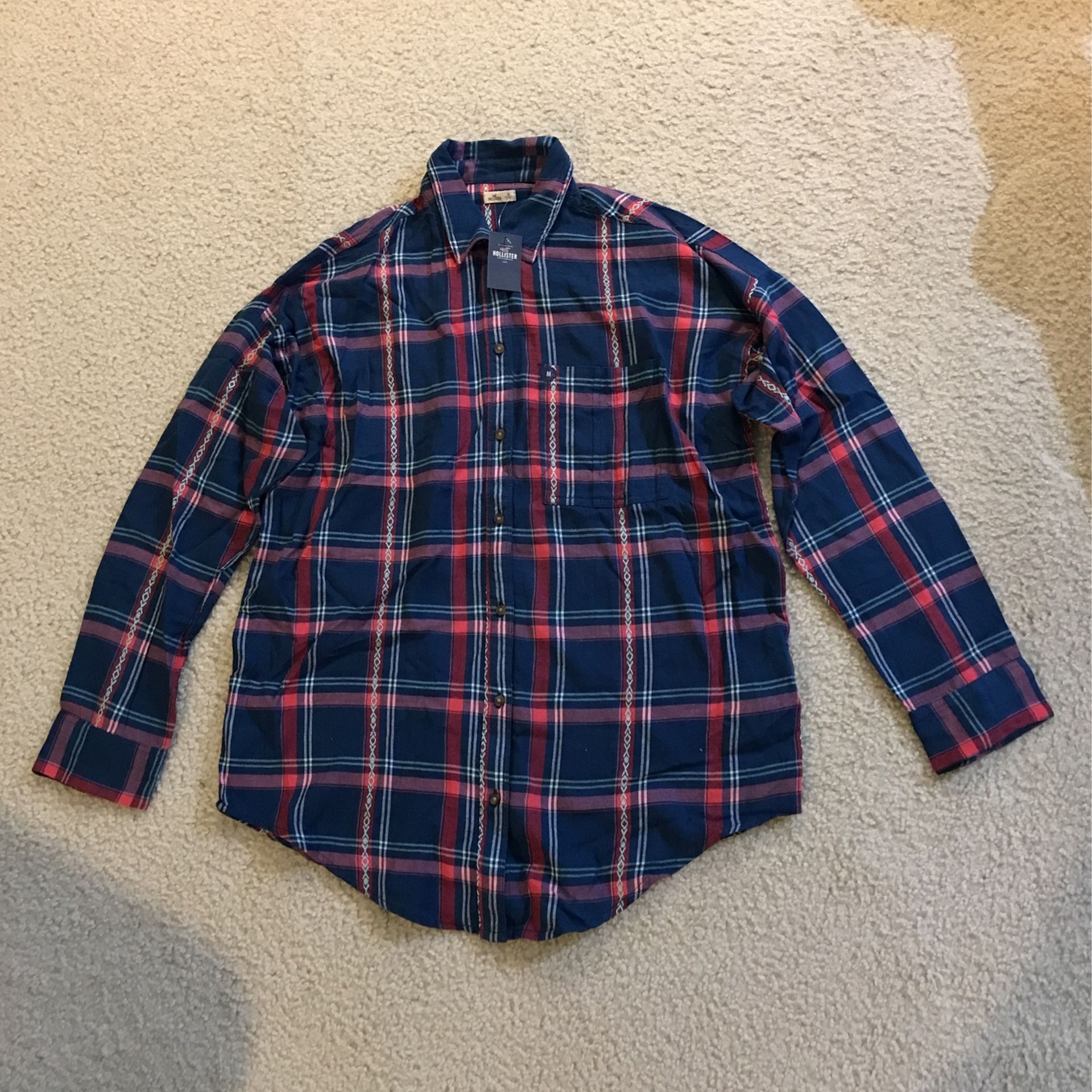 Hollister Womens plaid shirt size M