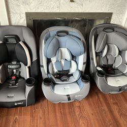 all new just assembled all in one. car seats 5-100 lbs rear and forward facing. multiple height and reclining positions 