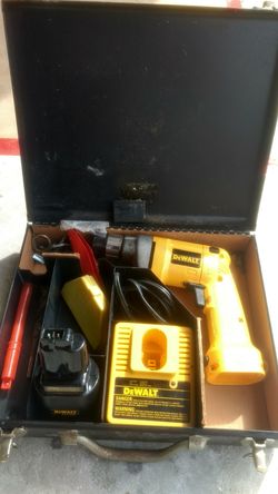 DeWalt drill and metal case
