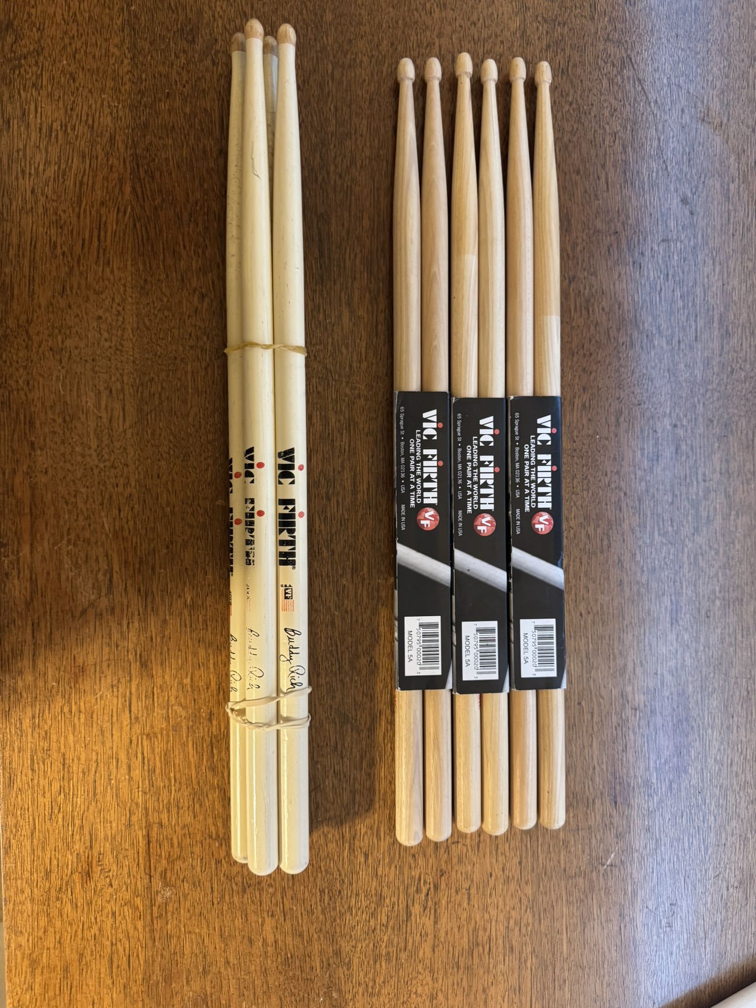 Vic Firth 5A 5 Pairs Drum Sticks