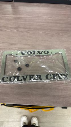 Volvo Culver City Chrome License Plate Frame with Hardware (New Sealed)