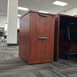 Mobile Locking 2 Drawer Vertical File Cabinet