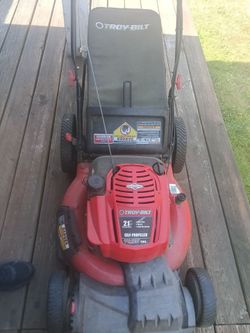 Troy built lawn mower self propelled