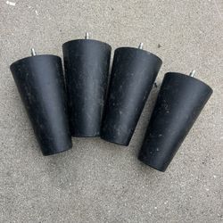 Plastic Chair Or Couch Feet, Black