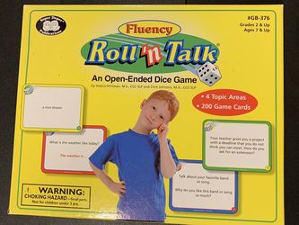 Fluency Roll And Talk Game
