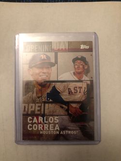 CARLOS CORREA HOUSTON ASTROS TOPPS OPENING DAY