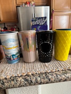 Starbucks glass cups