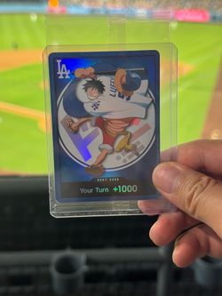 One Piece x Dodgers Monkey.D.Luffy card (2026) Don!! Foil Promo, July 2, 2026