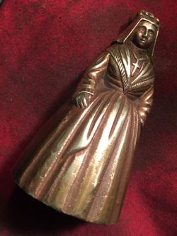 Early Bronze Antique Nun Bell