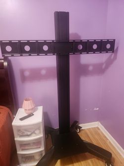 Rolling TV Floor Stand with Mount Bracket