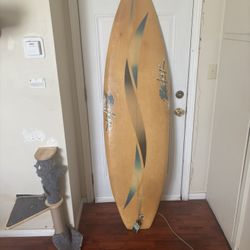 Vintage Ric Becker 6’3” Thruster Surfboard - FCS Fins Included - Needs Repairs $140 OBO