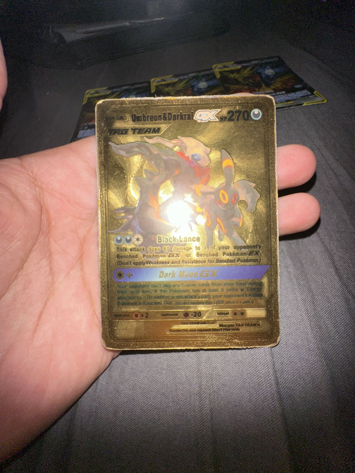 Umbreon&Darkai GX Tag Team Gold