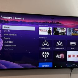 PHILIPS 65" Roku TV – 4K Picture