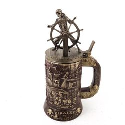 Disney Parks Pirates of the Caribbean Skeleton Plastic Stein 50th Cup Mug