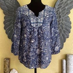 Lucky Brand 3/4 sleeve Blouse
