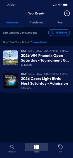 Phoenix Open Tickets