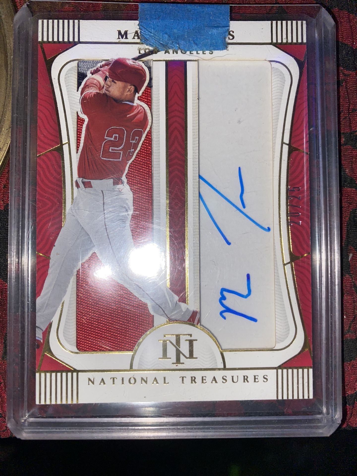 Auto national treasures Matt thaiss 20/25 card