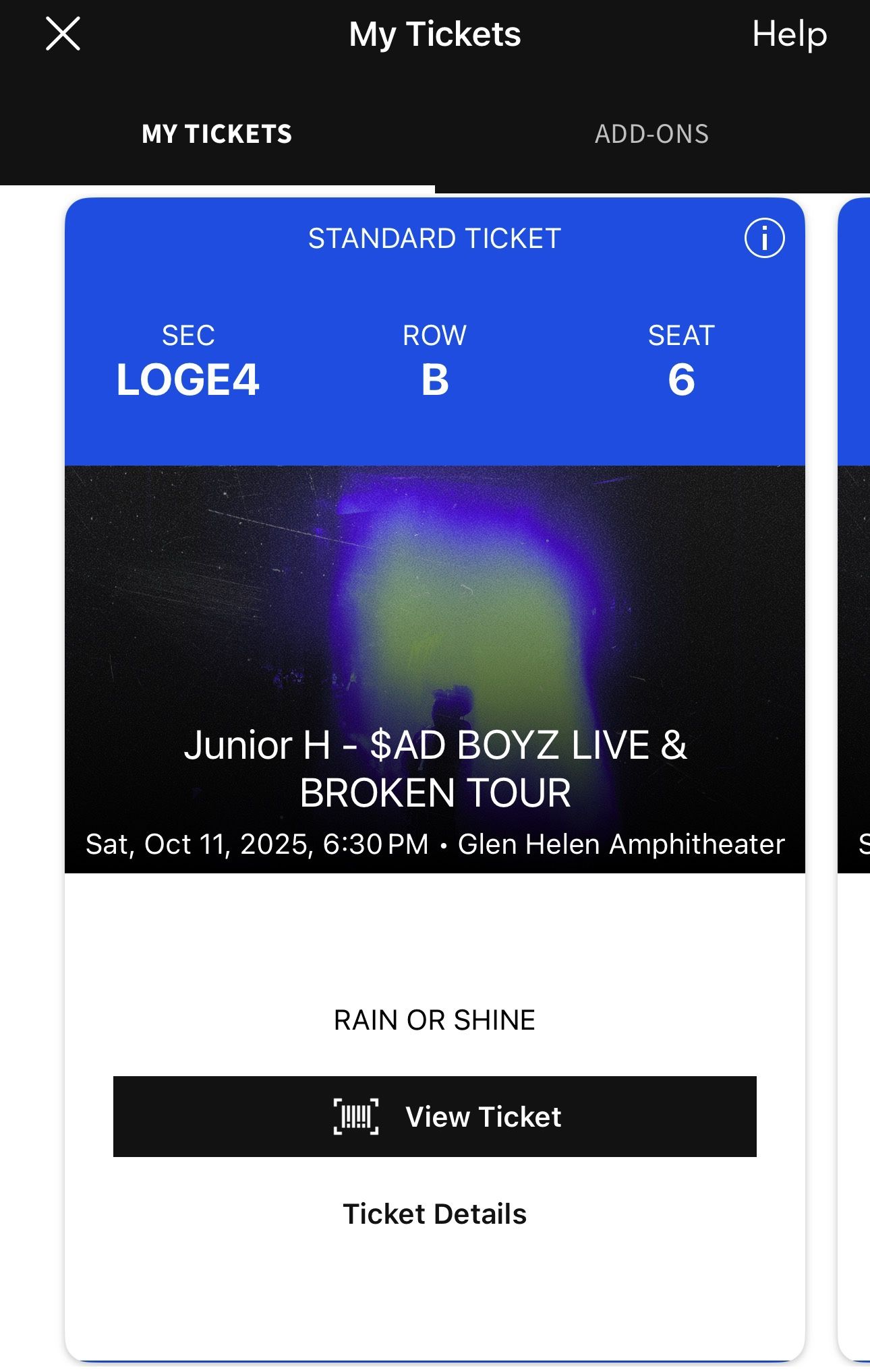 Junior H Tickets