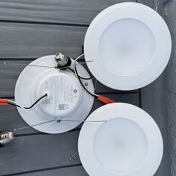 3 GE Cync Full Color LED Smart Can Lights 