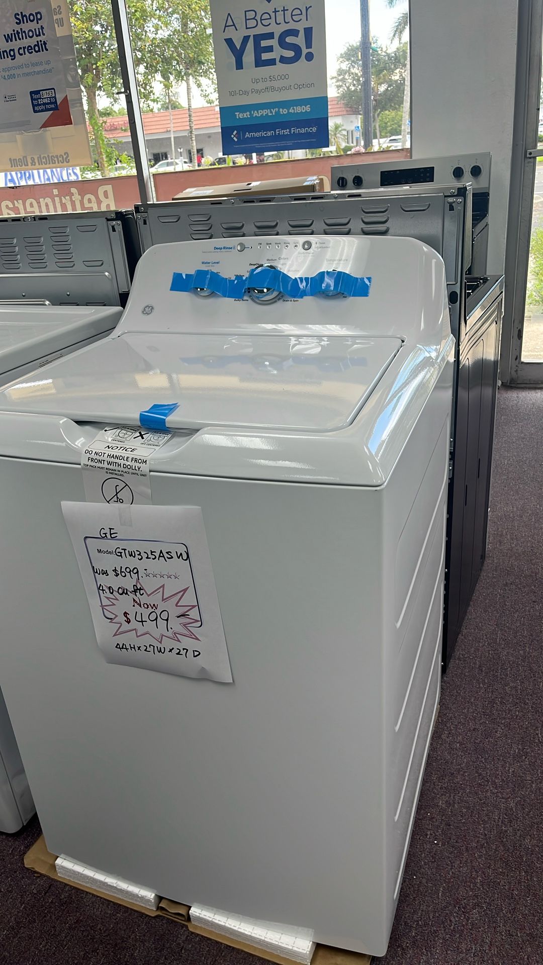 Washer Top Load New Open Box 1 Year Warranty 