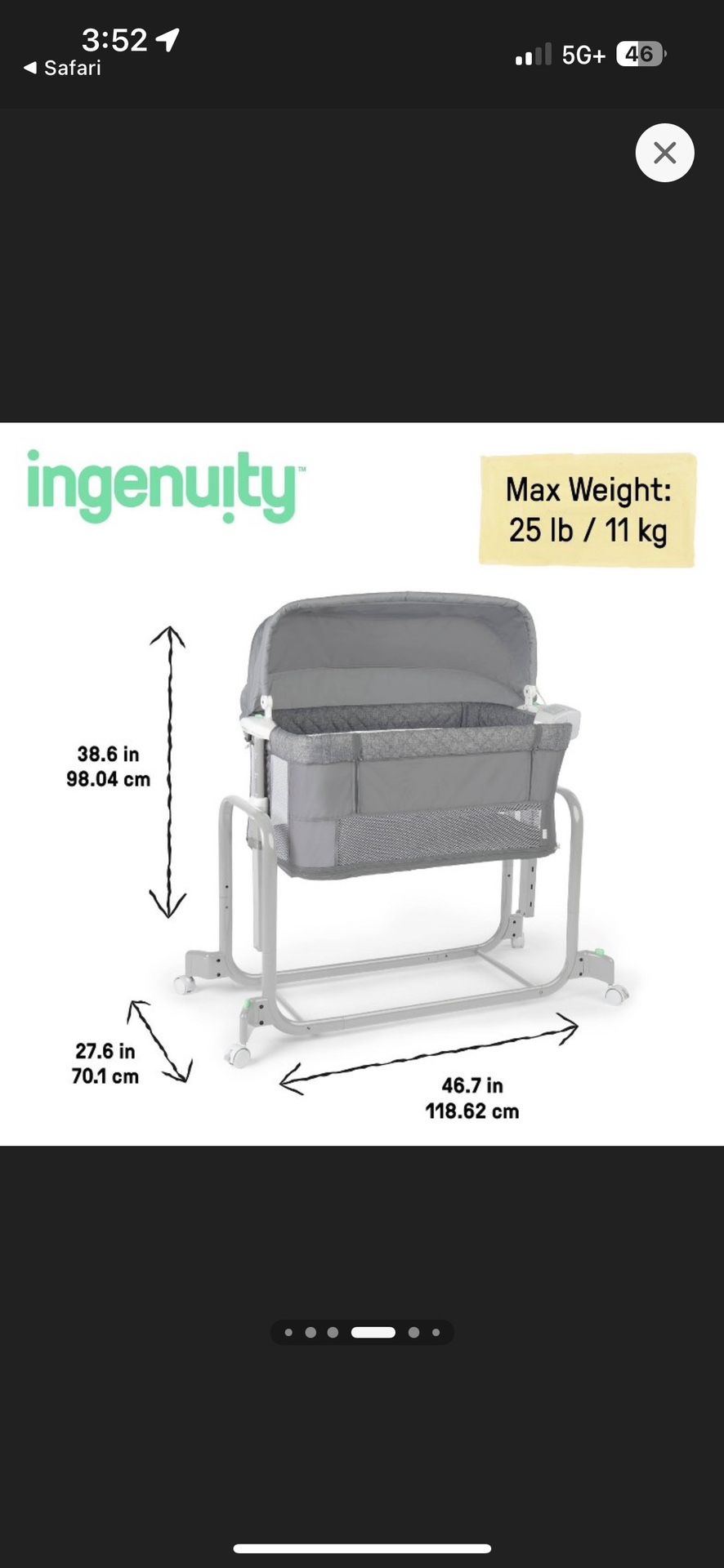 Baby Crib Bassinet 