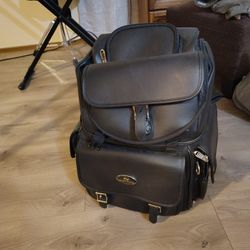 Motorcycle Bag With Attach Back Rest New Condition 