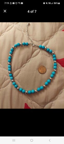 Beaded Turquoise Choker Necklace