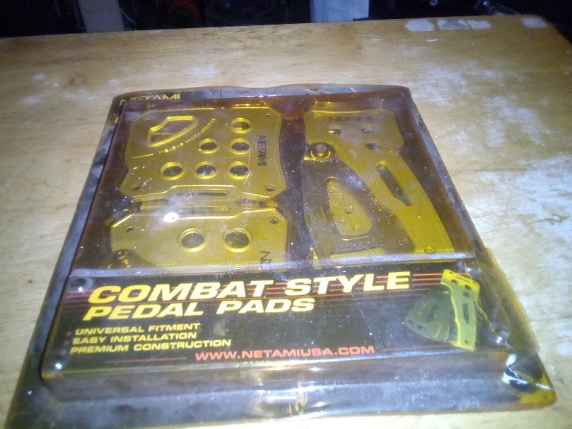Brand New NETAMI (3Pc) Combat Style Pedal Pads