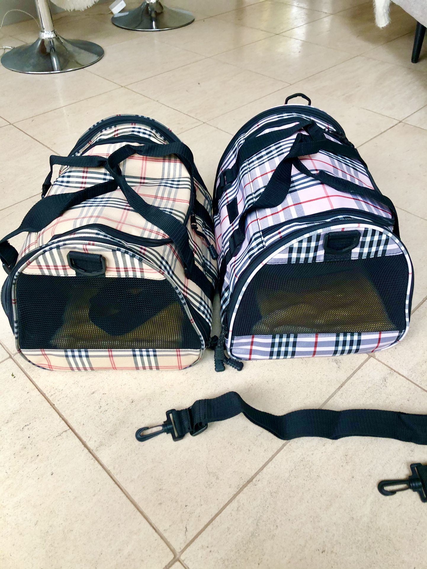 Airline Approved Plaid “Burberry” Pet Dog Carrier Purse