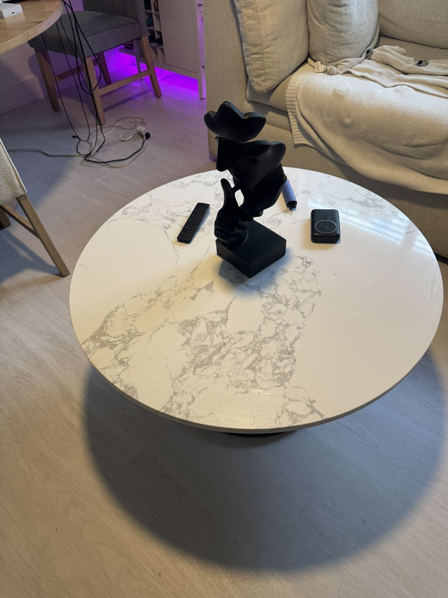 Marble Table Comes With Statue