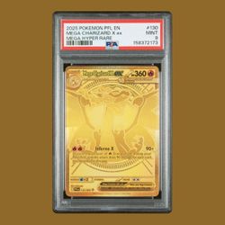 2025 Pokemon Mega Charizard X ex 130/094 Phantasmal Flames PSA 9 Mega Hyper