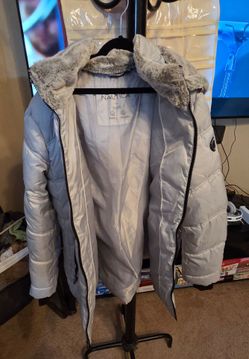 Nautica Puffer Jacket with Faux Fur Hood XL **Buckeye