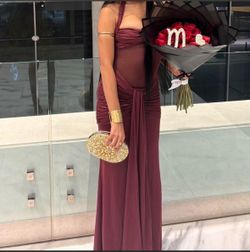 Baby boo vixen maxi dress cherry lacquer