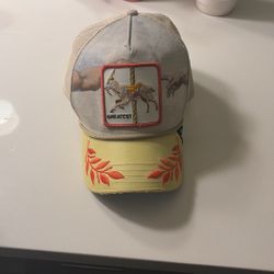 LIMITED EDITION. Goorin Bros “The Greatest” Goat Trucker cap. USED