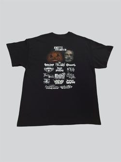 KNOTTS SCARY FARM vintage 2000’s black graphic t shirt Halloween horror Size XL