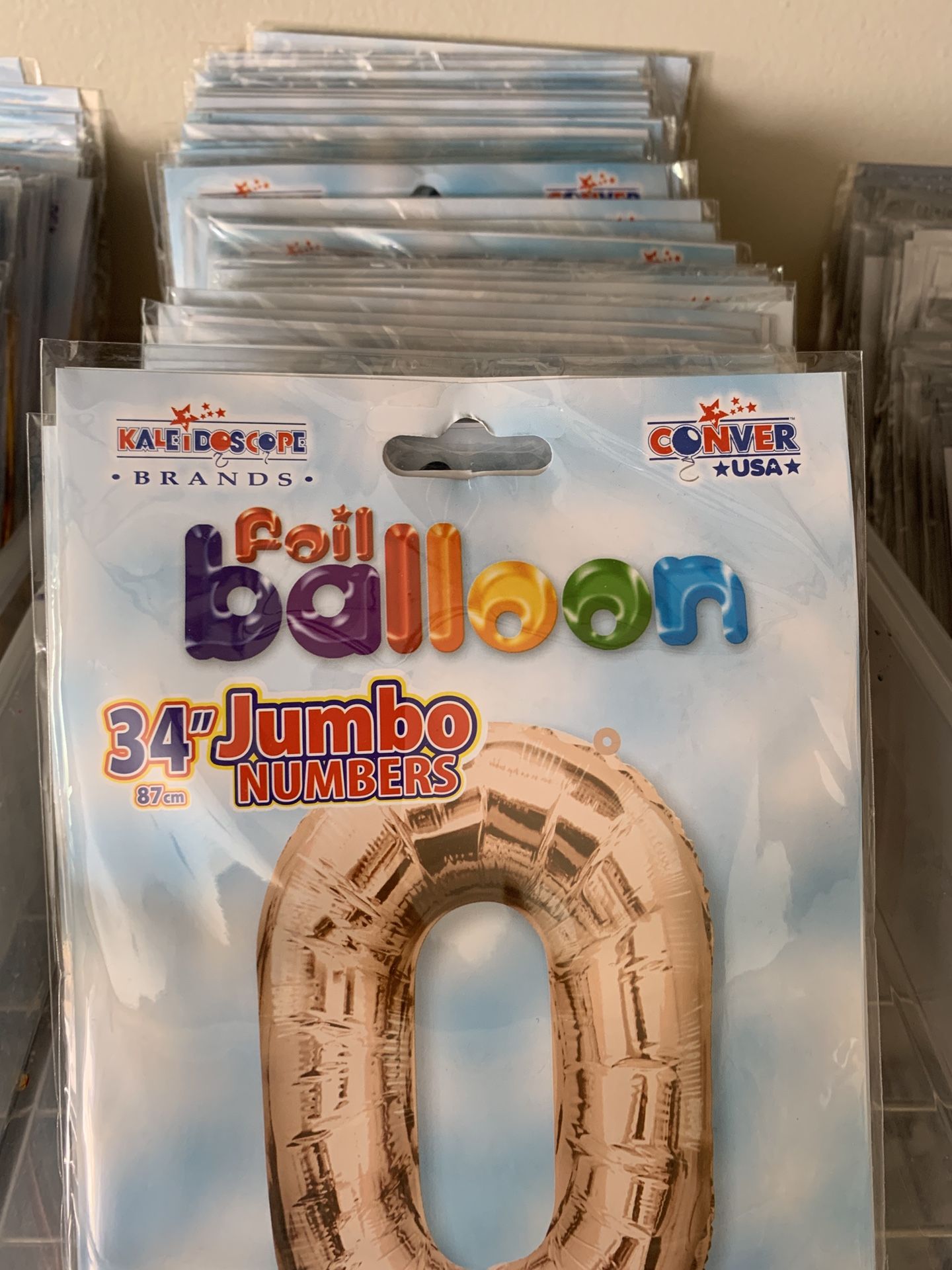 Ballooon letters, balloon numbers, gold balloons, loose balloons