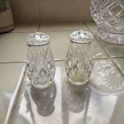 Glass salt and pepper shakers