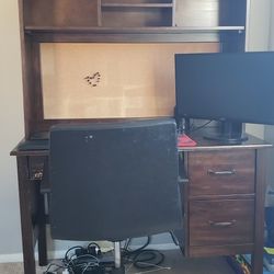 Pottery Barn CAMP Desk With Hutch