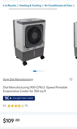 Dial Manufacturing Portable Evaporative Cooler