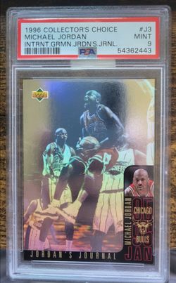 1996 collectors choice michael jordan PSA 9 mint basketball card