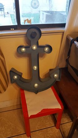 Blue anchor with lights 13 firm