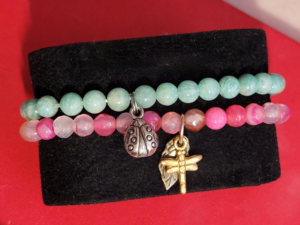New Stretch Bracelets With Charms