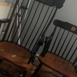 Rocking chair and college chair lot