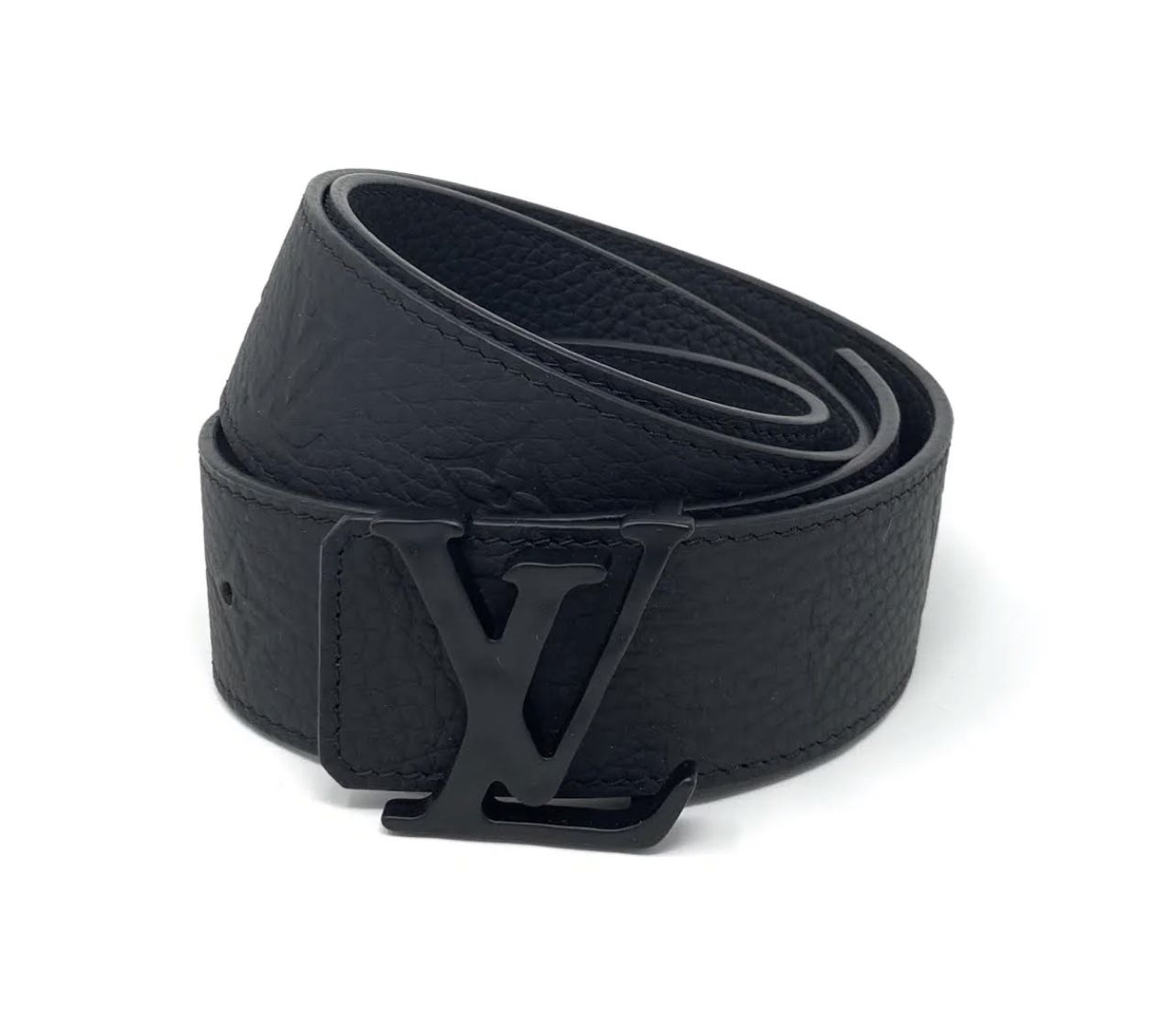 Gucci and Louis Vuitton belts